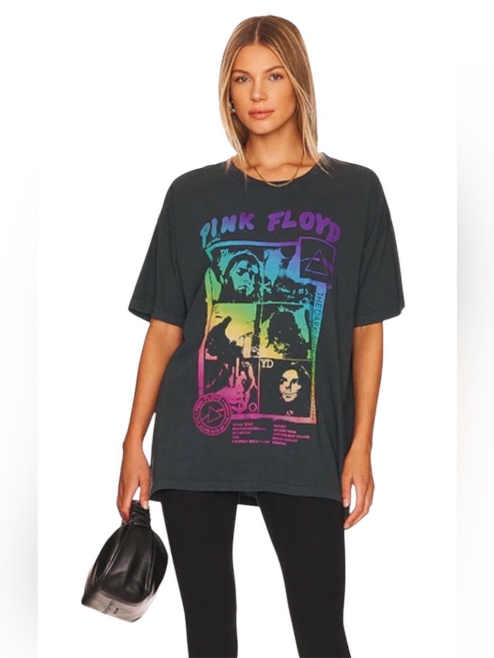 Daydreamer Free People Pink Floyd Dark Side of the Moon Graphic Tshirt‎ Large